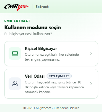 Kullanım modu: kişisel bilgisayar ya da veri odası